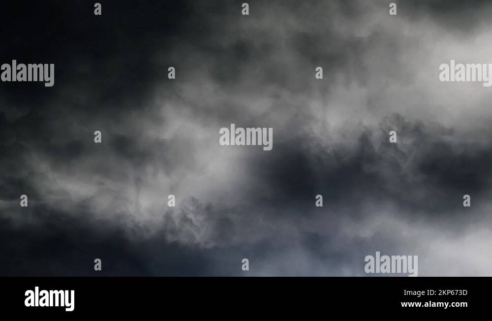 4K Dark Clouds And Flashing Lightning Stock Video Footage Alamy