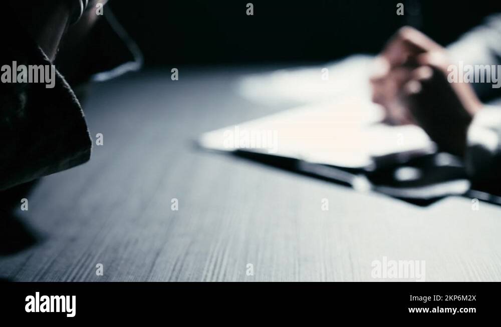 Distraught man in handcuffs hiding face in hands, crime suspect, interrogation Stock Video