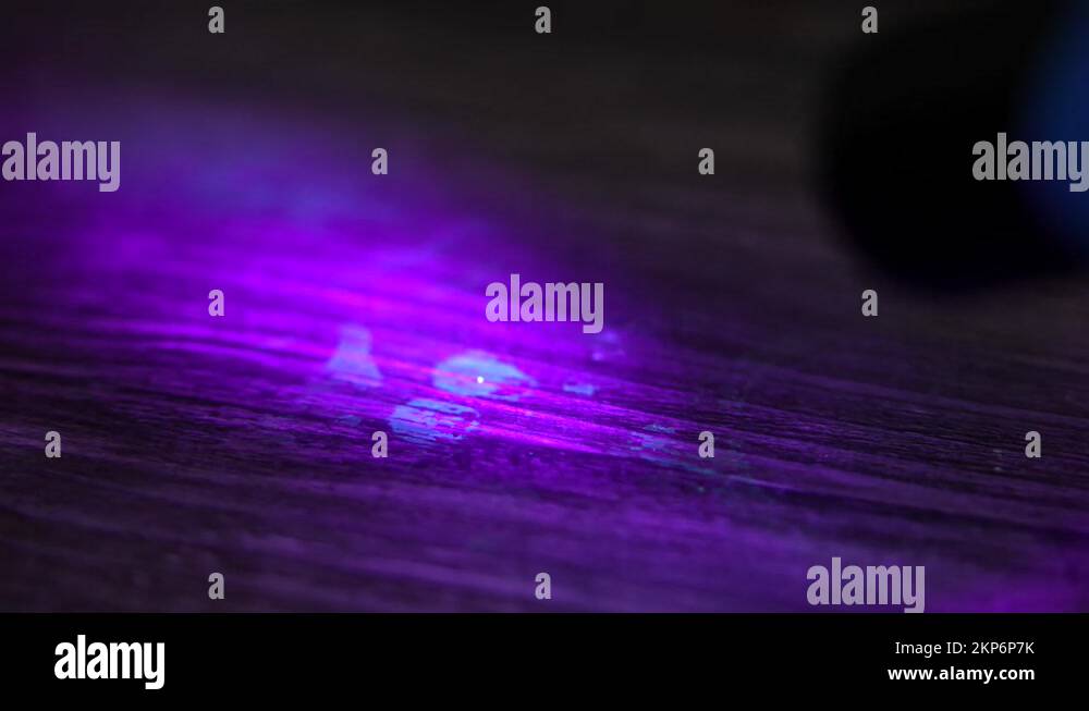 CSI Using UV Light To Detect Hidden Blood Traces, Murder 4K Stock Video