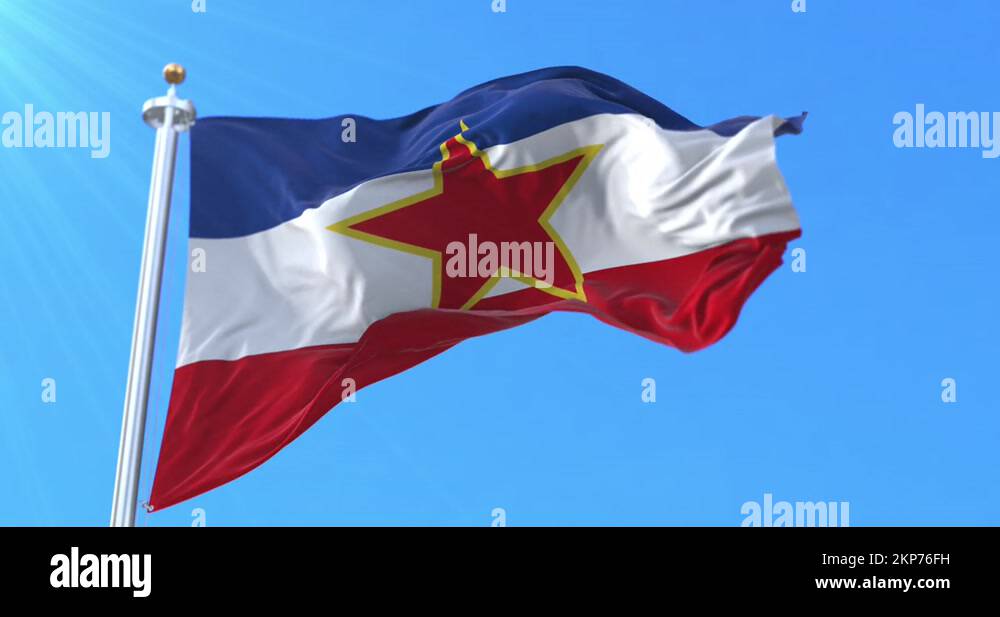 YUGOSLAVIA SFR Flag Vinyl Bumper Stickers - 2 Pack, 3x1.5 Inch, Waterproof Decals For Cars, Windows & More