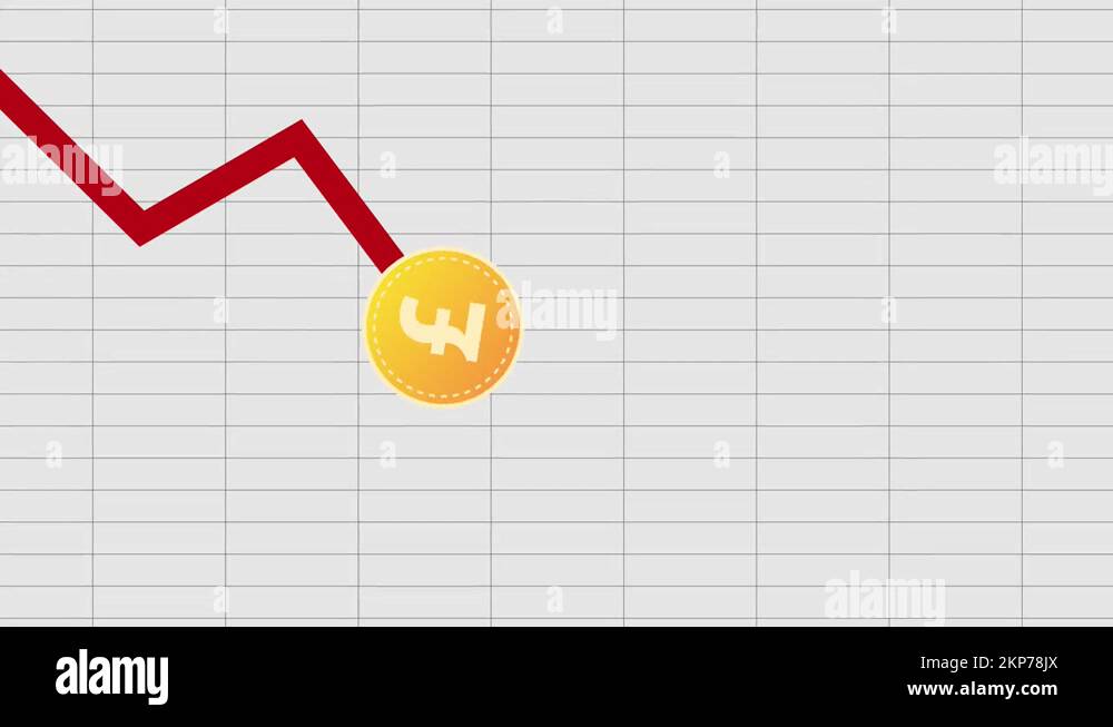 british-pound-sterling-chart-going-down-2d-animation-stock-video