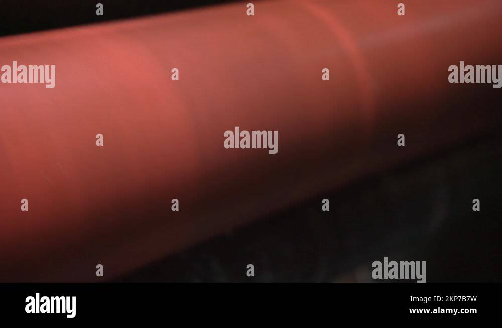 Process Of Buffing Leather Hides On A Industrial Machine, Manufacturing Stock Video Footage Alamy