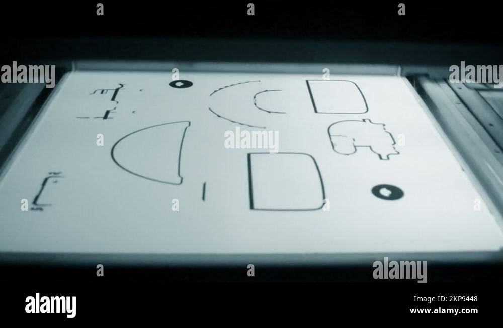 Industrial professional powder 3D printer printing process. Multi Jet