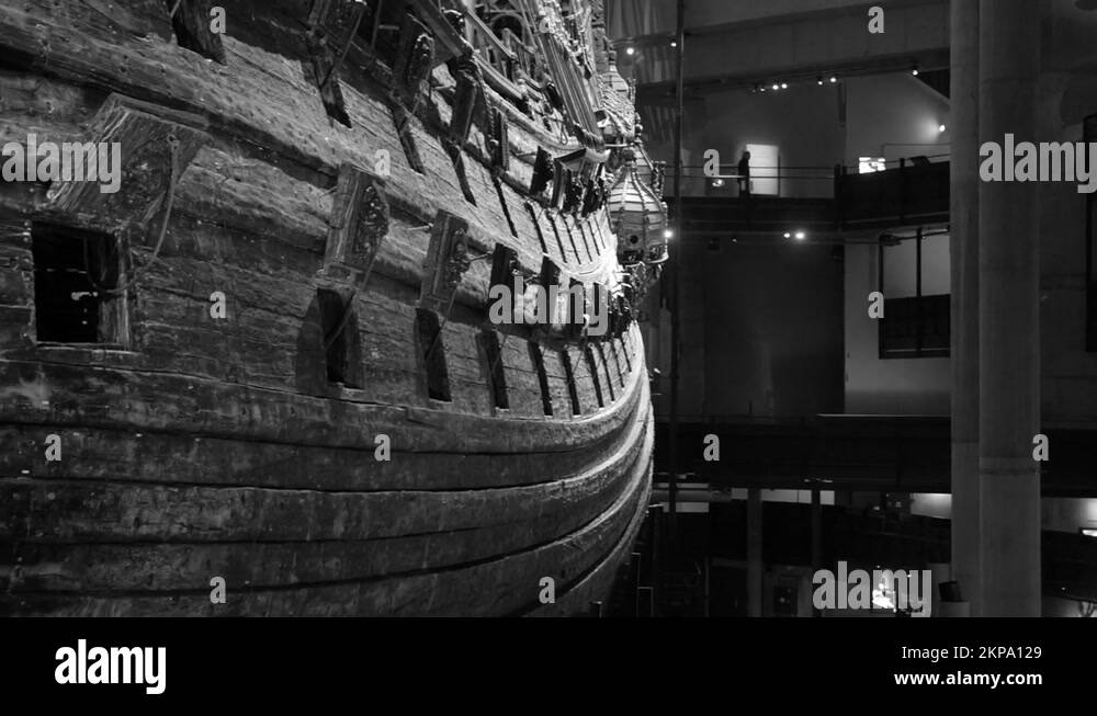 Vasa ship inside vasa museum Stock Videos & Footage HD and 4K Video