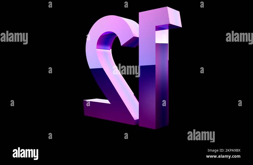 CountDown Number 3D animation neon led background Stock Video Footage ...