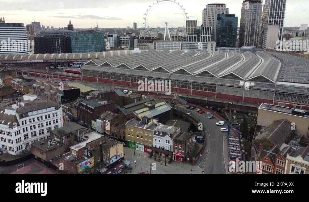 Waterloo railway station and lower marsh Stock Video Footage Alamy