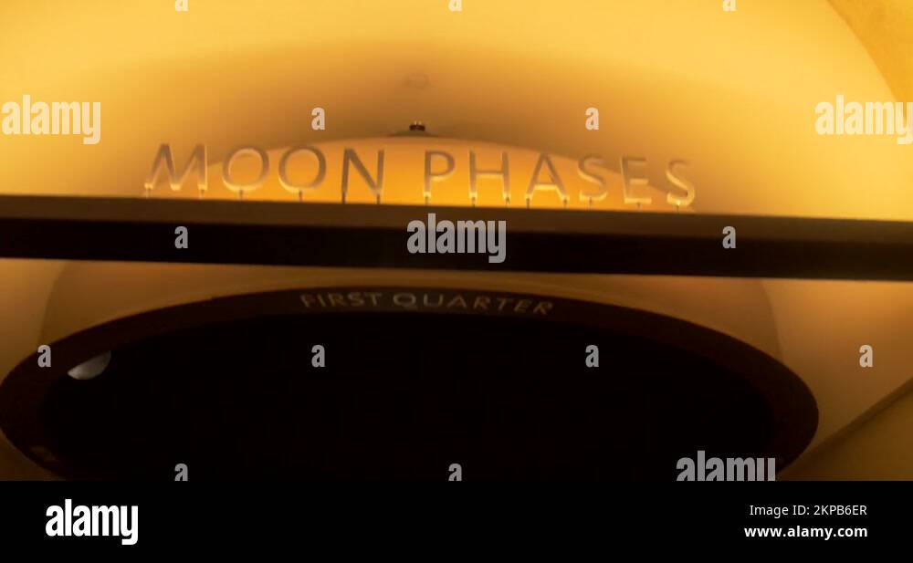 The Interior Booth Showing Moon Phases At Griffith Observatory, Los