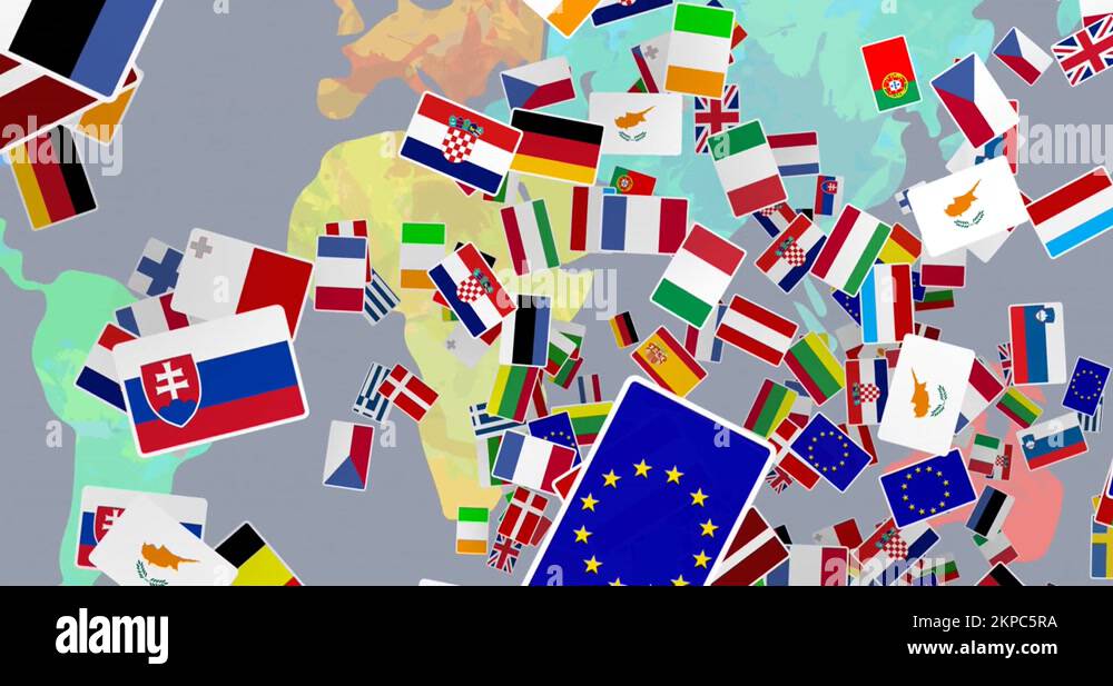 World Map With National Flags Stock Videos Footage HD And 4K Video 