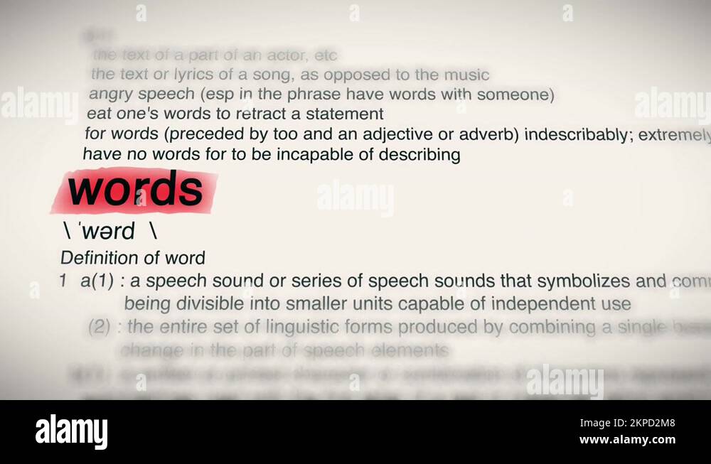 Concept dictionary words Stock Videos & Footage HD and 4K Video Clips