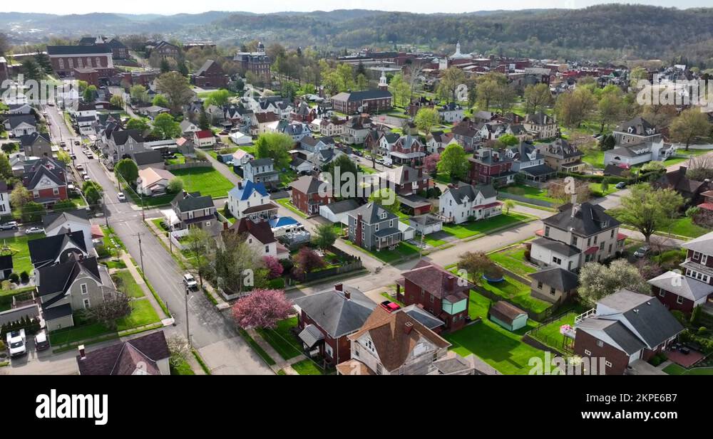 Appalachian Mountains, small community in coal mining town. Rising ...