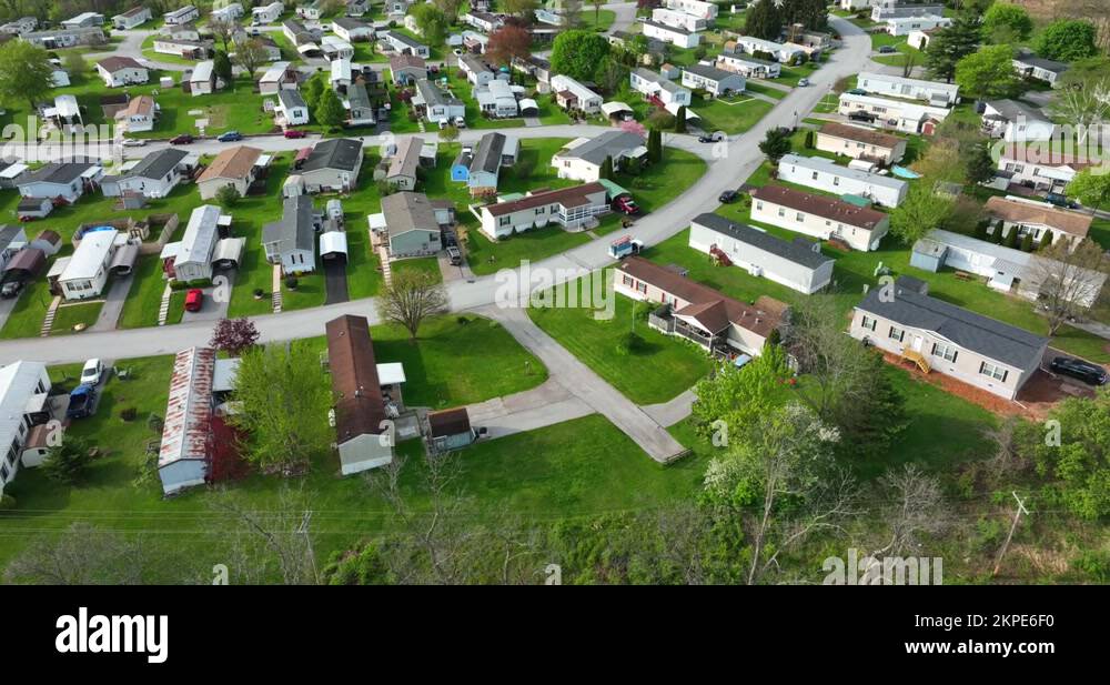 Mobile home trailer park in Stock Videos & Footage HD and 4K Video