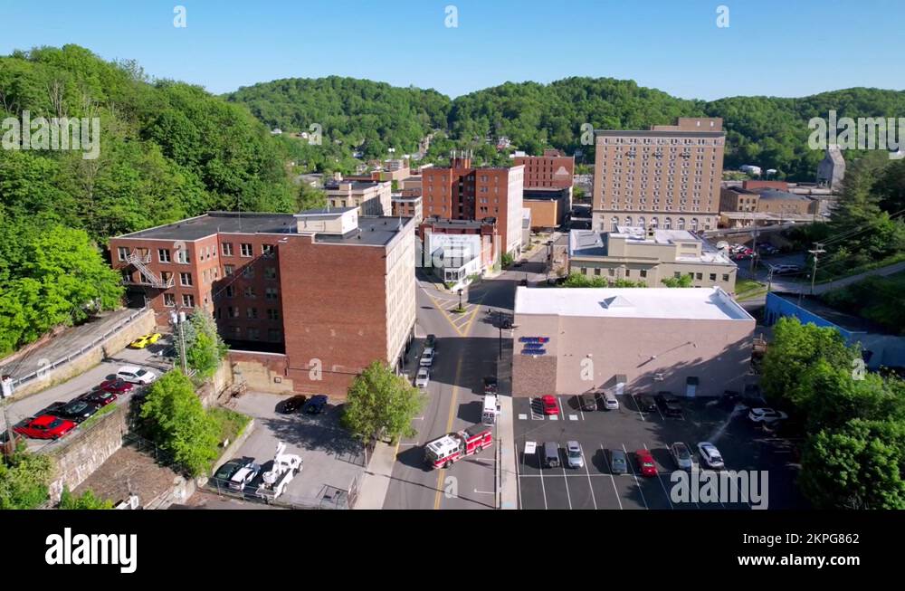 firetruck on road in bluefield west virginia Stock Video Footage Alamy