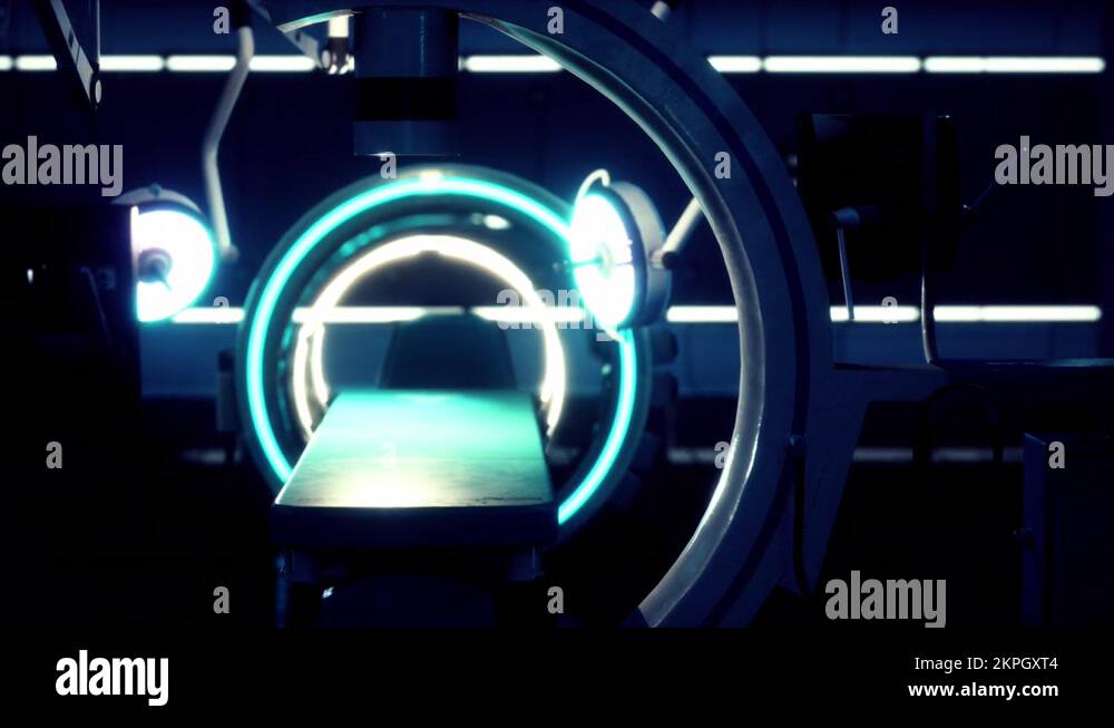 futuristic MRI resonance laboratory Stock Video Footage Alamy