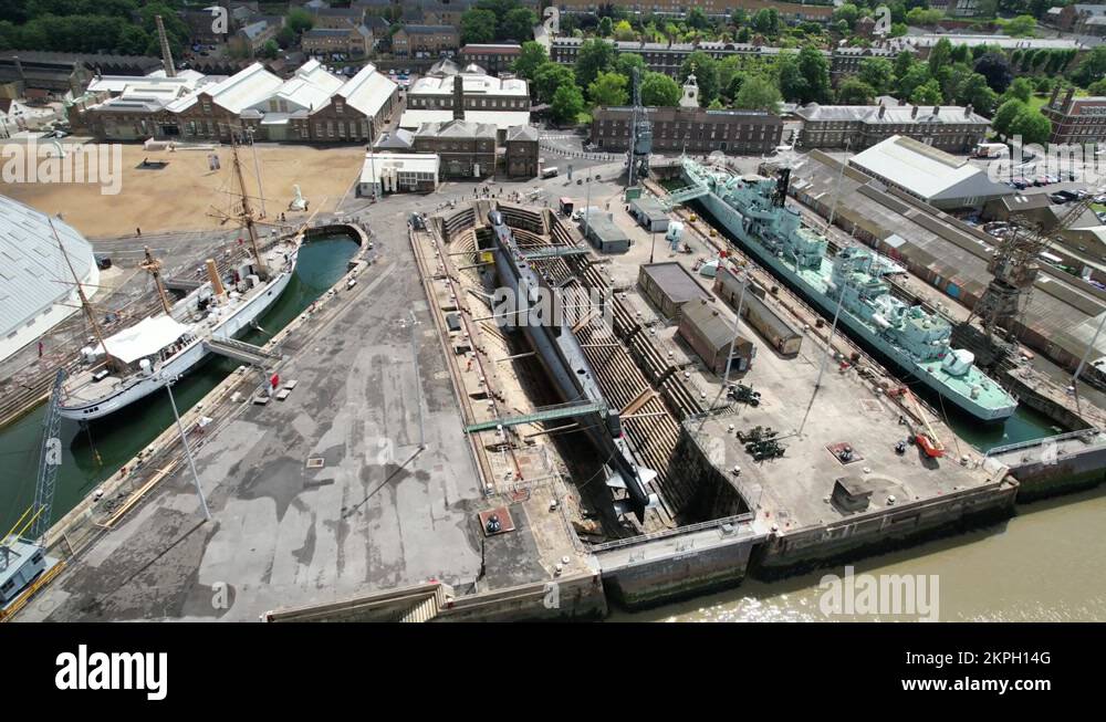 Chatham dockyard view Stock Videos & Footage HD and 4K Video Clips