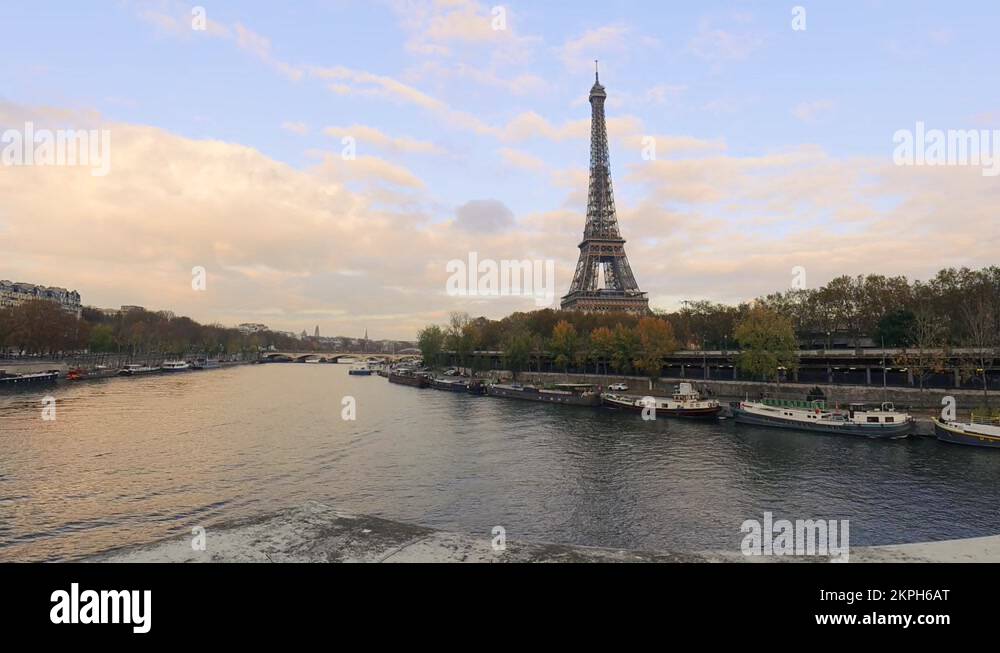 Eiffel tower pink sky Stock Videos & Footage HD and 4K Video Clips