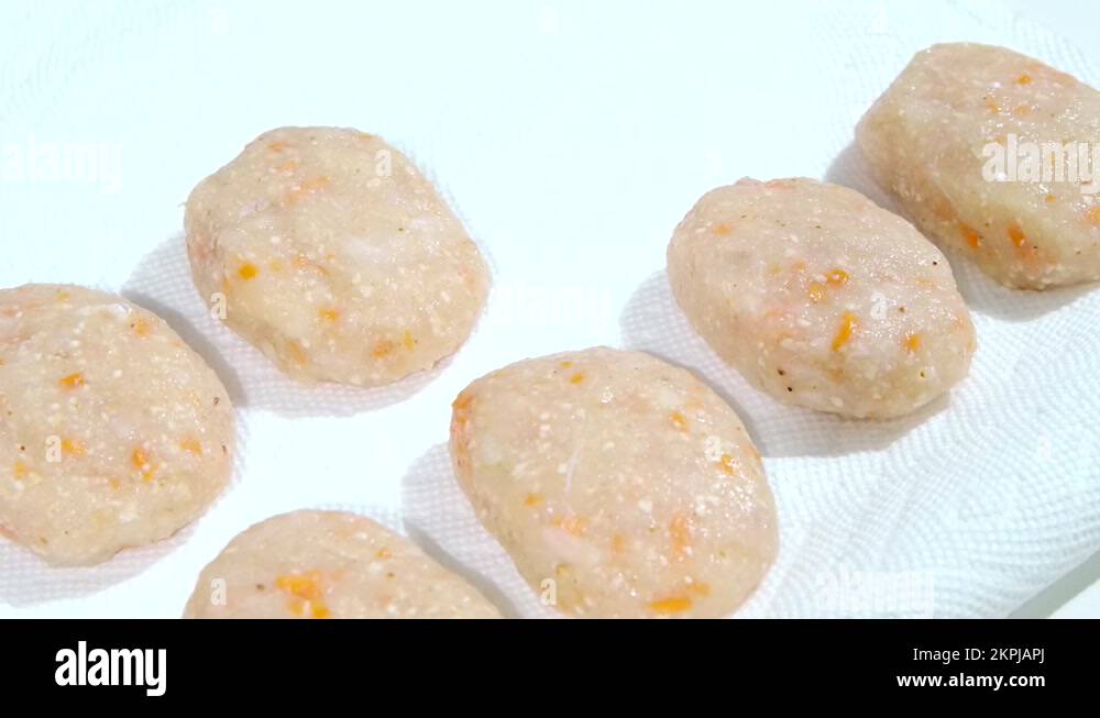 Cooking fish balls with ingredients with vegetables Healthy food step