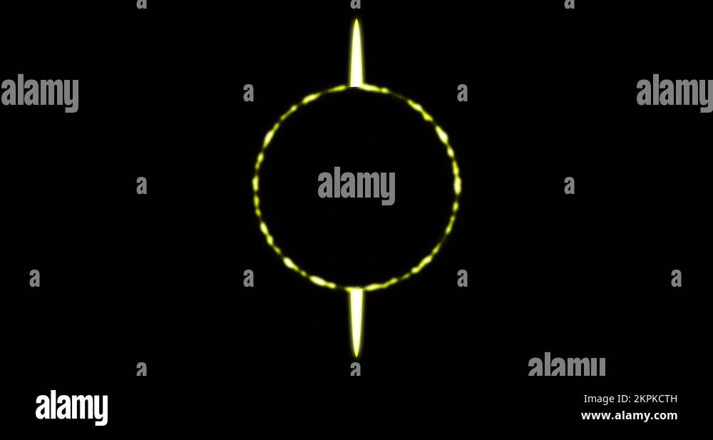 Yellow circle black background Stock Videos & Footage HD and 4K Video