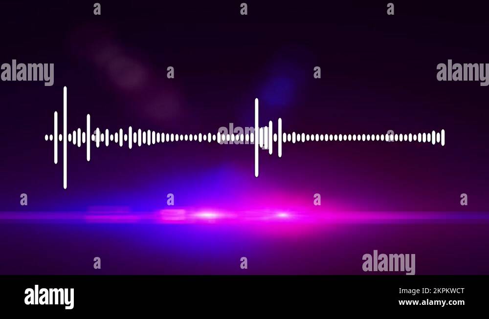 Voice sound waveform emergency lightbar Stock Video Footage Alamy
