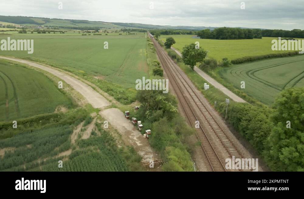 Uk rail track aerial Stock Videos & Footage HD and 4K Video Clips Alamy