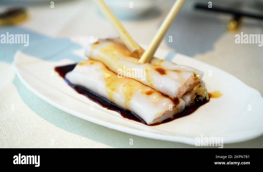 Dim sum shrimp rice roll Stock Videos & Footage - HD and 4K Video Clips