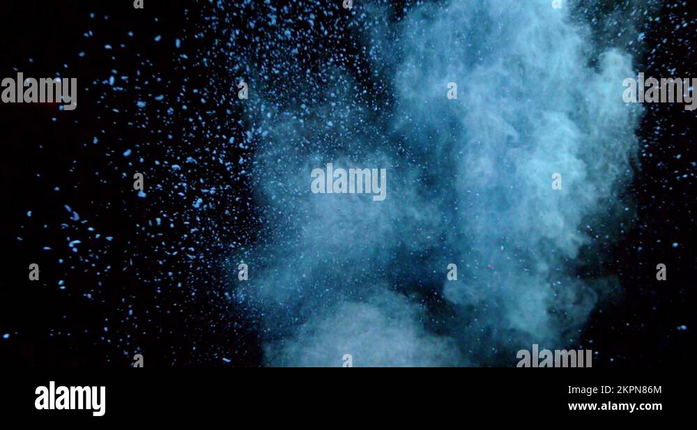 Super slow motion blue powder Stock Videos & Footage - HD and 4K Video ...