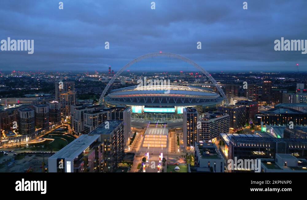 Wembley stadium night wembley london Stock Videos & Footage - HD and 4K