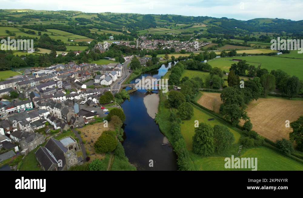 Historic north wales town centre Stock Videos & Footage HD and 4K
