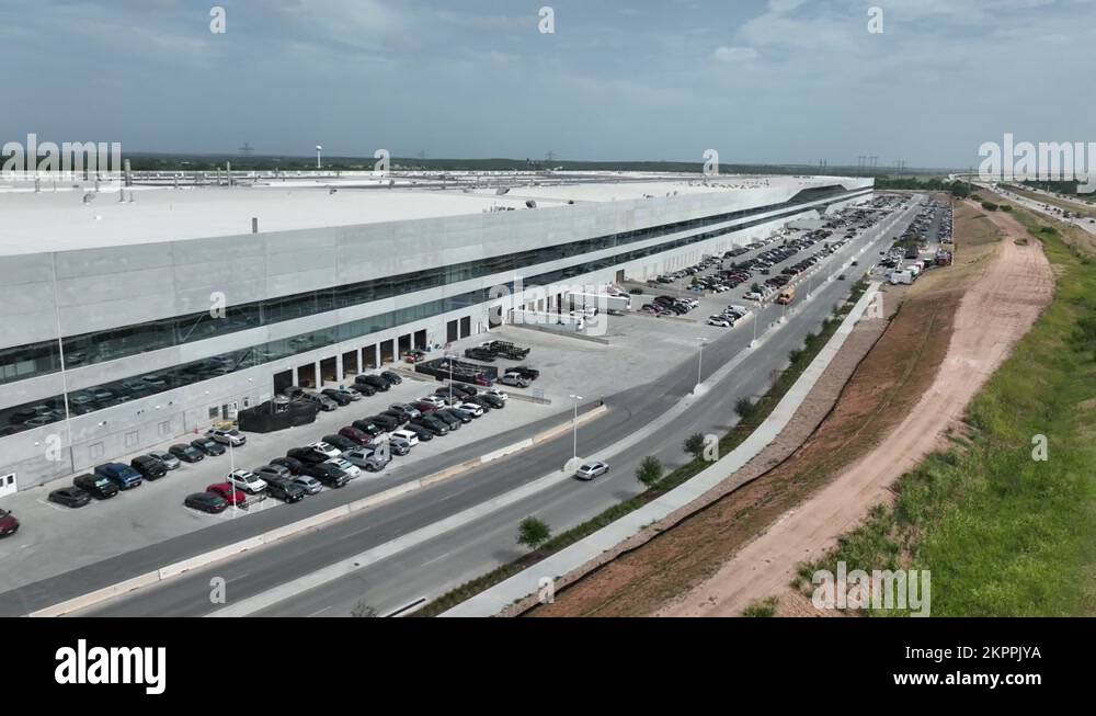 Tesla manufacturing facility in Austin, TX. Giga Texas in USA. American