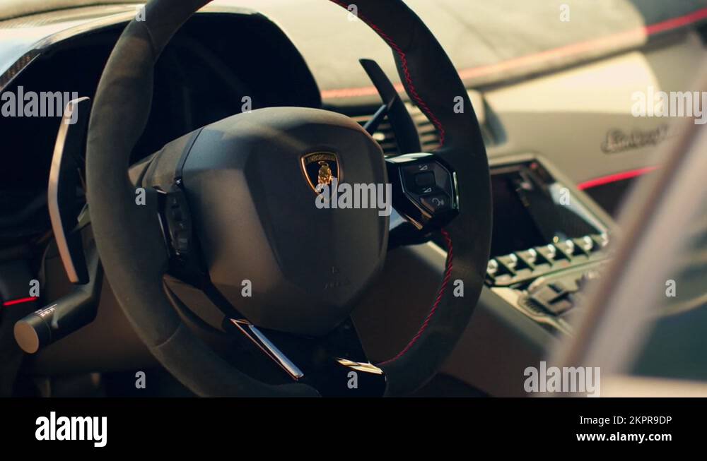 aventador svj dashboard Stock Videos & Footage HD and 4K
