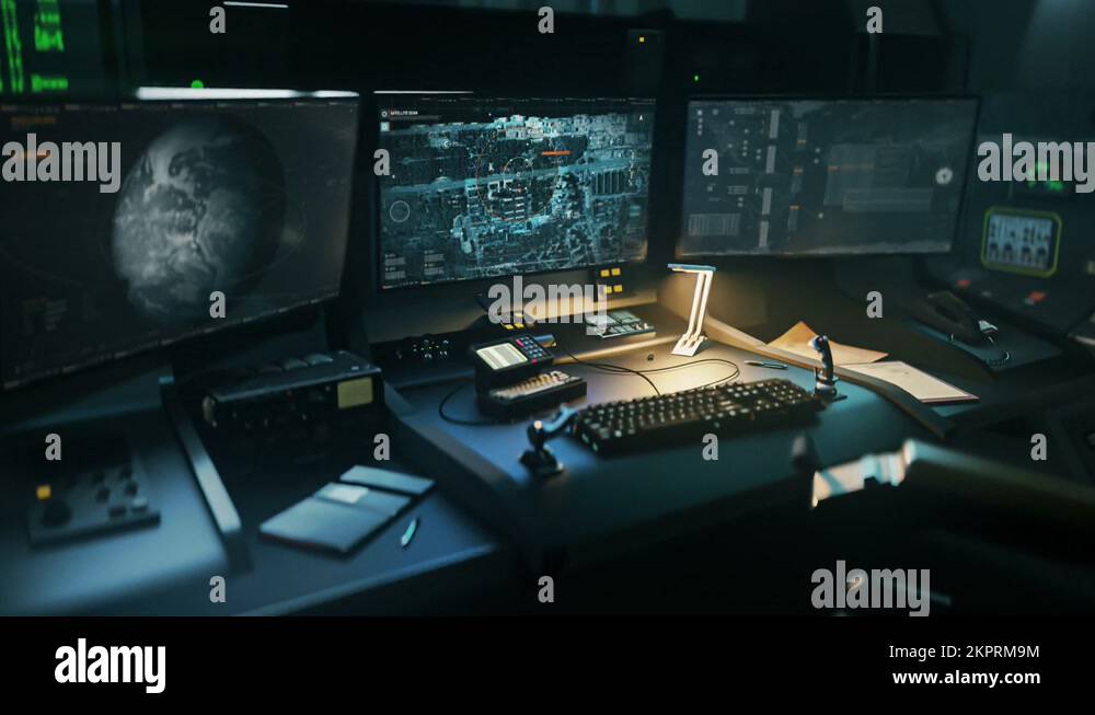 Computer In Satellite Network Control Room Gathers Secret Intelligence ...