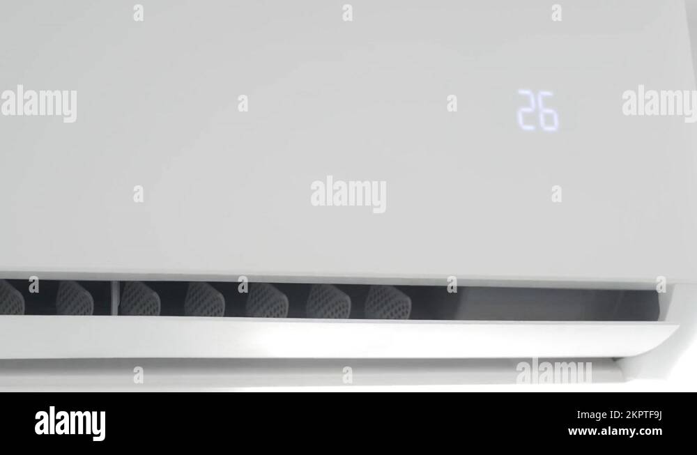 Air Conditioning Blowing Fresh Cool Air in the Office Changing the Room