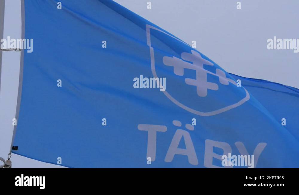 Footage shot in 4K, displaying the logo of Täby municipality (kommun