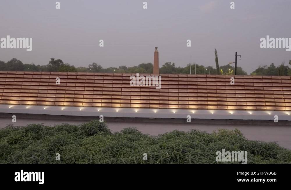 A Wall With Indian Soldier Names Engraved At National War Memorial Park