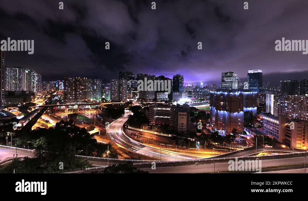 Light pollution hong kong Stock Videos & Footage HD and 4K Video