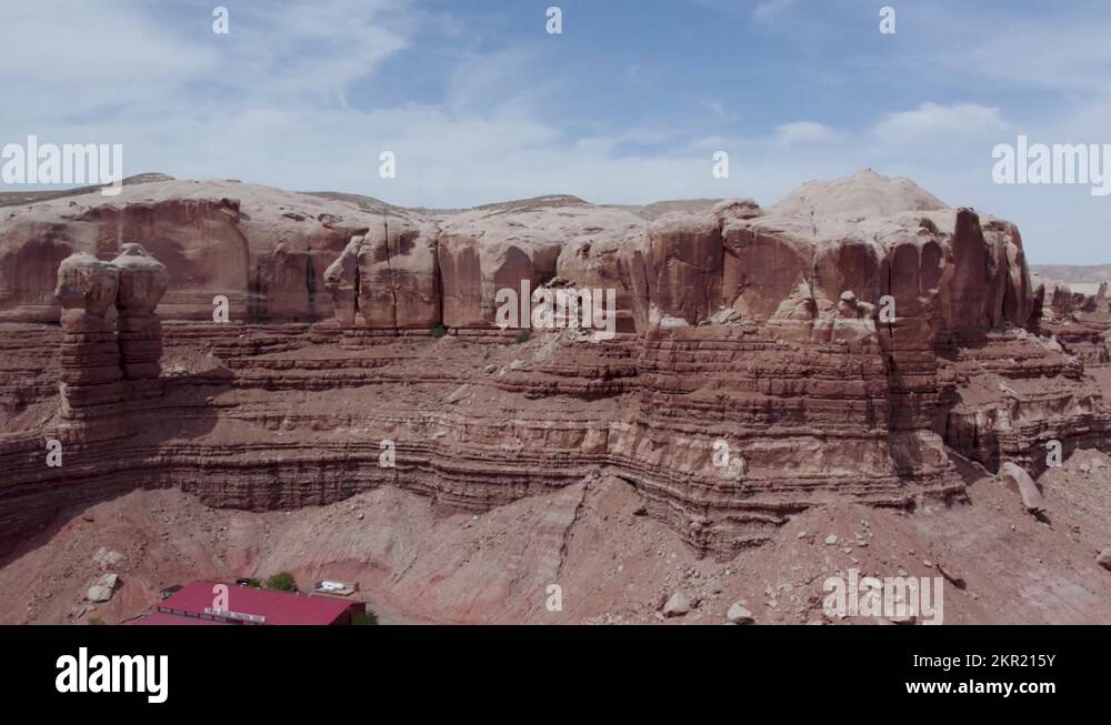 Navajo Twins Geologic Formation Stock Videos Footage HD And 4K 