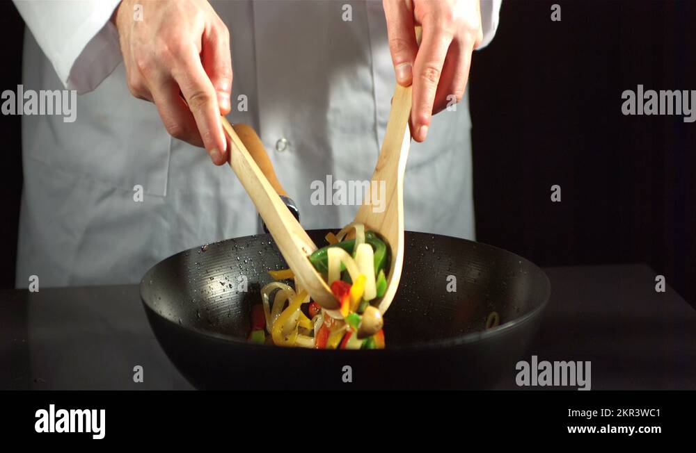 How to stir fry in a wok Stock Videos & Footage HD and 4K Video Clips