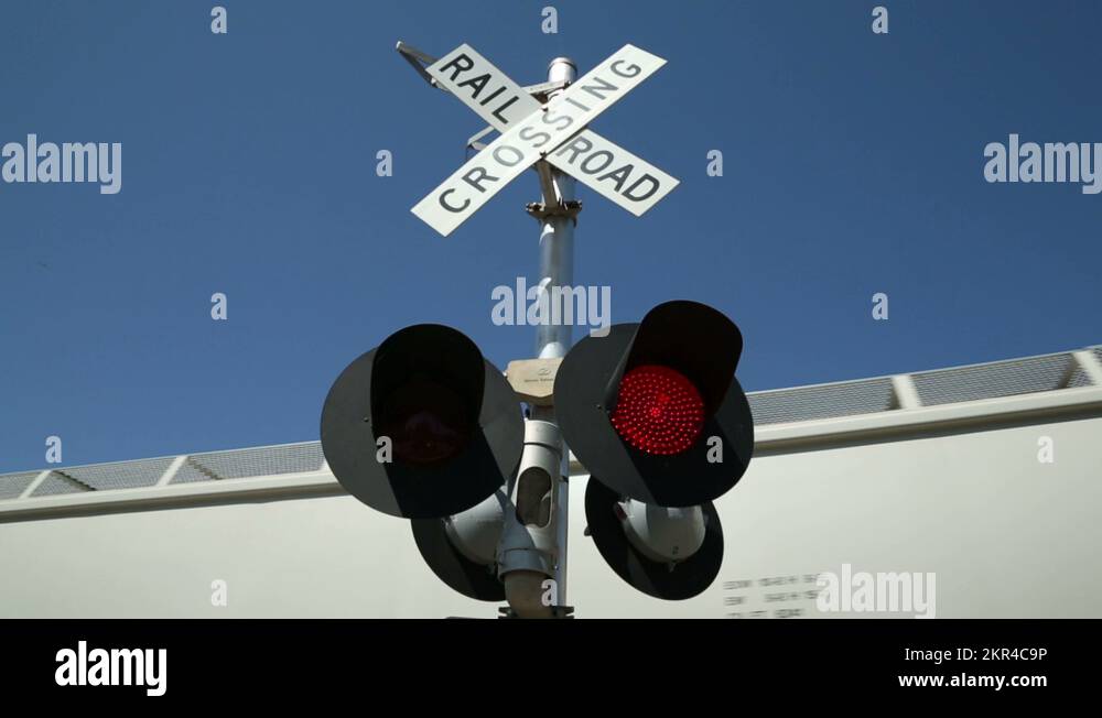 Railroad crossing lights usa Stock Videos & Footage HD and 4K Video