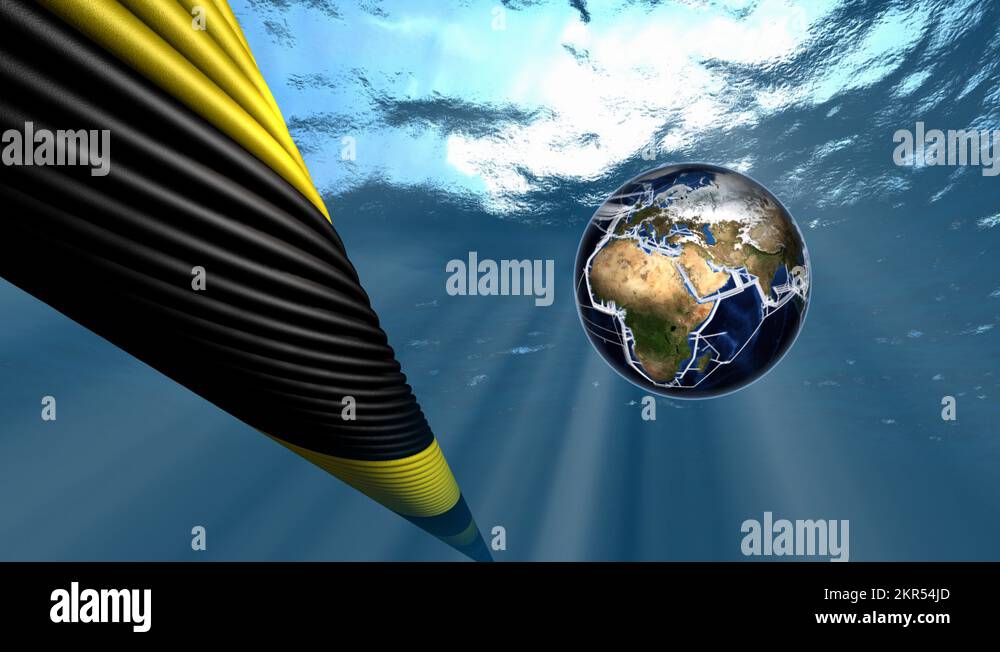 Fiber optic world map Stock Videos - Submarine Internet Network Map And Fiber Optic Cable 2kr54jd 
