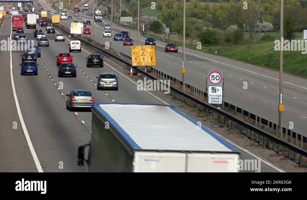 Slow traffic on m6 motorway Stock Videos & Footage - HD and 4K Video ...