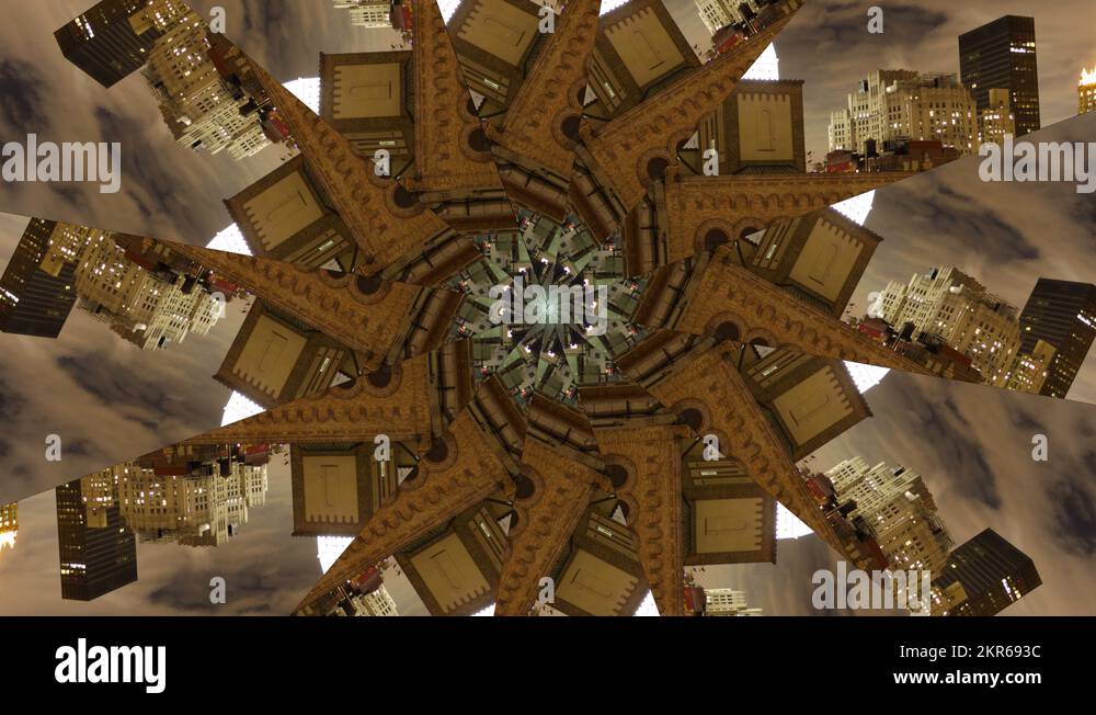 kaleidoscope urban pattern Stock Video Footage Alamy