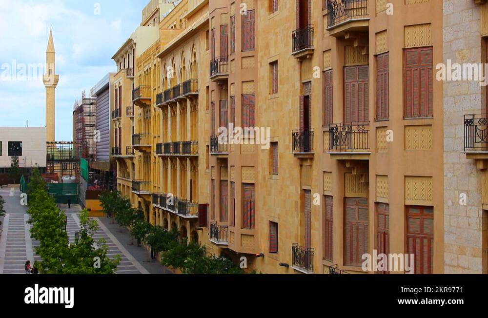 The recently restored downtown shopping district of Beirut, Lebanon