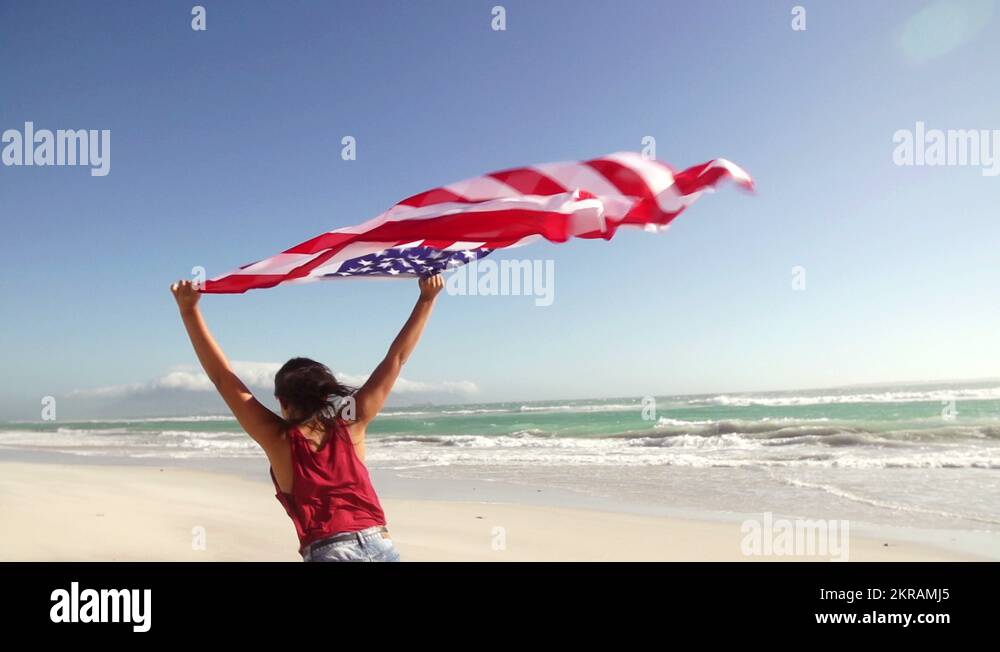 Girl waving american flag Stock Videos & Footage - HD and 4K Video ...