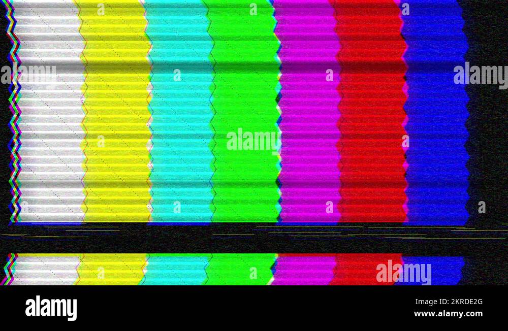 Tv Interference vintage Color bars SMPTE - 1080p Stock Video Footage ...