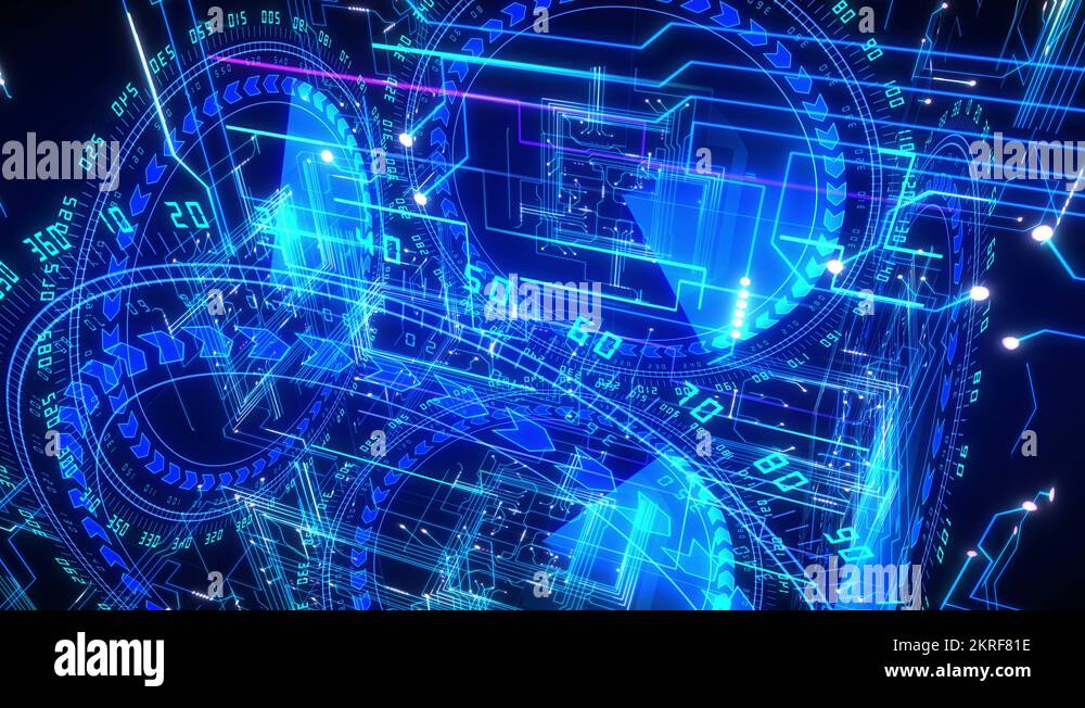4k Futuristic Technological Abstract Motion Background Seamless 4k Futuristic Technological Abstract Motion Background Seamless