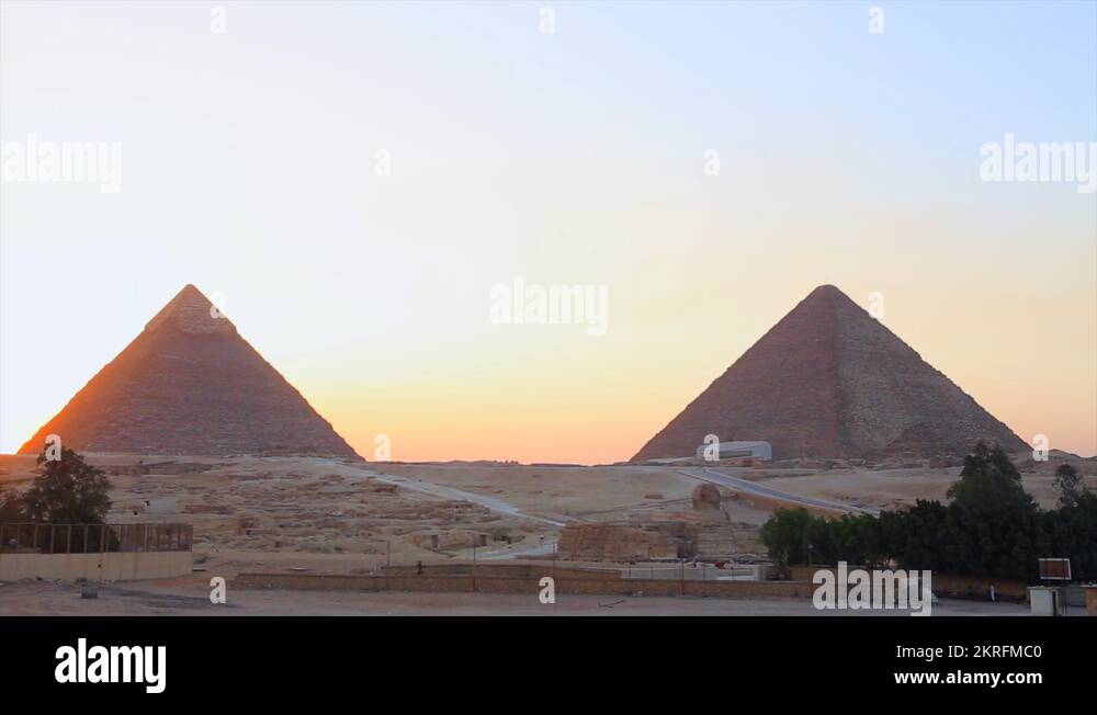 Great Pyramids Of Giza Sunrise Stock Videos Footage HD And 4K Video 