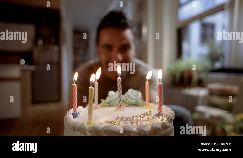 Man birthday cake candles Stock Videos & Footage - HD and 4K Video