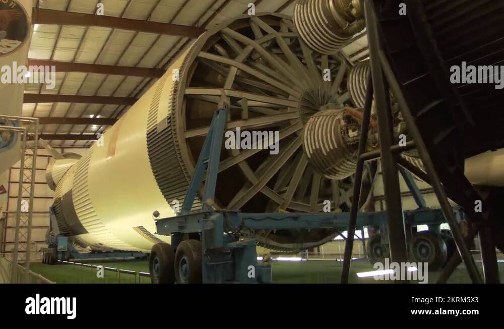 Saturn V Rocket propellants, Johnson Space Center NASA Stock Video