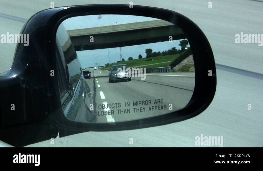 Objects in mirror are closer than what they appear Stock Videos & Footage HD and 4K Video