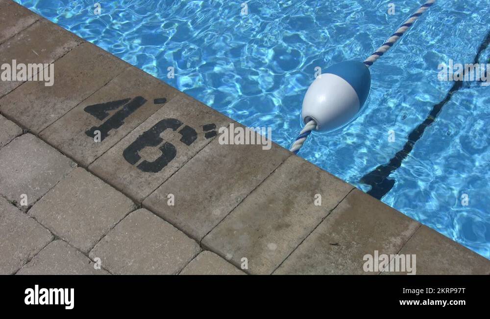 Swimming pool depth indicator Stock Videos & Footage HD and 4K Video