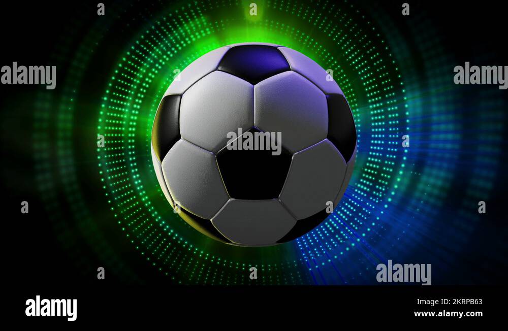 Rotating Soccer Ball as 3d Animated Sports Motion Graphics Background Stock Video Footage Alamy